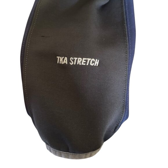 North Face Jacket Mens Full Zip Fleece TKA Stretch Lightweight Black Navy Large - Picture 9 of 13